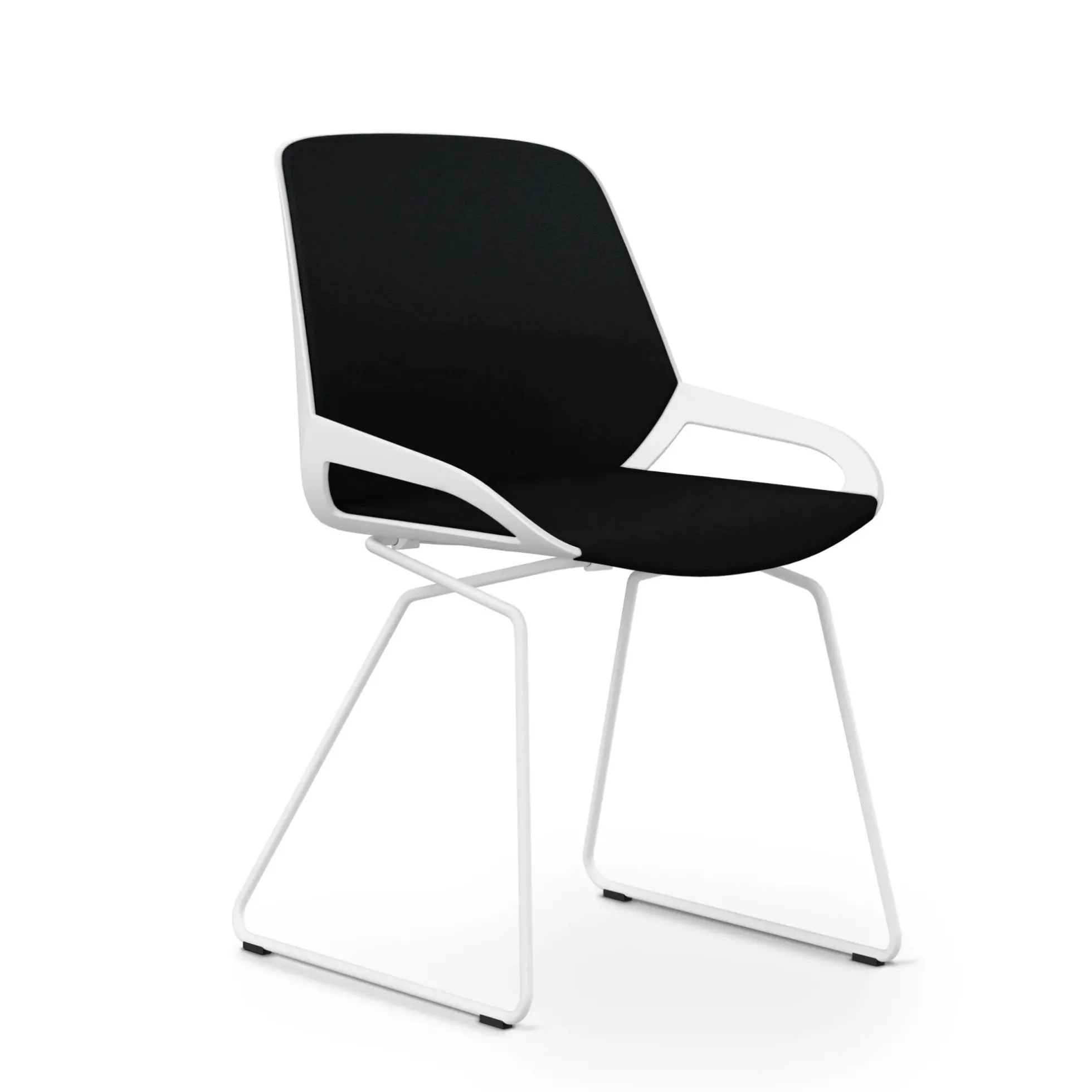 AERIS NUMO COMFORT W | Sitzbezug und Rückenpolster Stoff Cura - Besucherstuhl Konferenzstuhl Schwarz