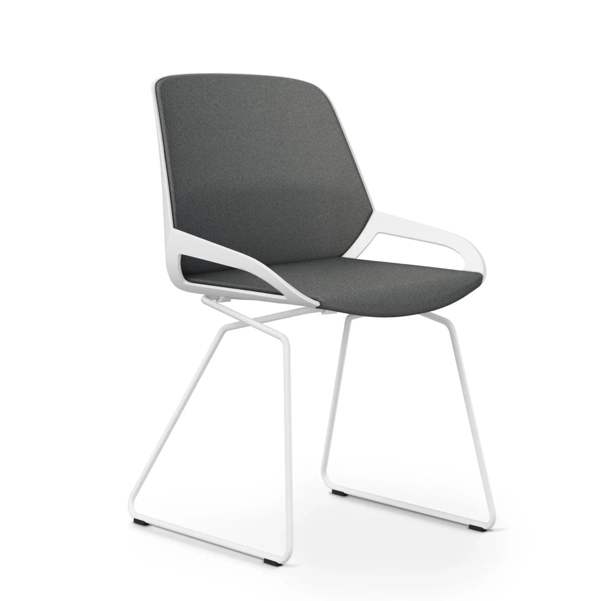 AERIS NUMO COMFORT W | Sitzbezug und Rückenpolster Stoff Cura - Besucherstuhl Konferenzstuhl Grau