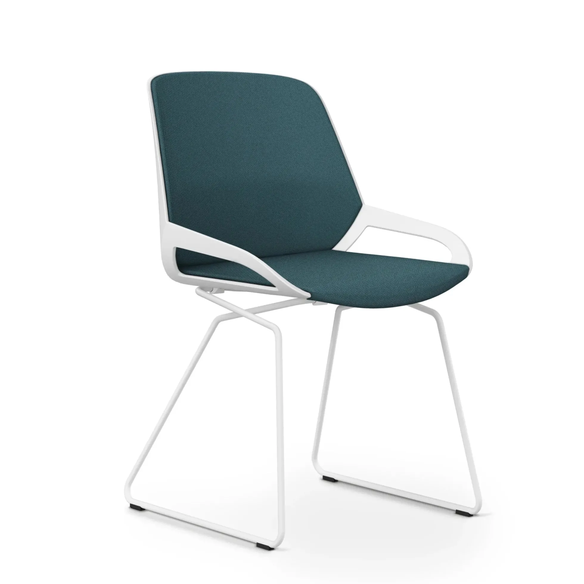 AERIS NUMO COMFORT W | Sitzbezug und Rückenpolster Stoff Cura - Besucherstuhl Konferenzstuhl Blau