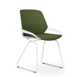 AERIS NUMO COMFORT W | Sitzbezug und Rückenpolster Stoff Cura - Besucherstuhl Konferenzstuhl Farngrün