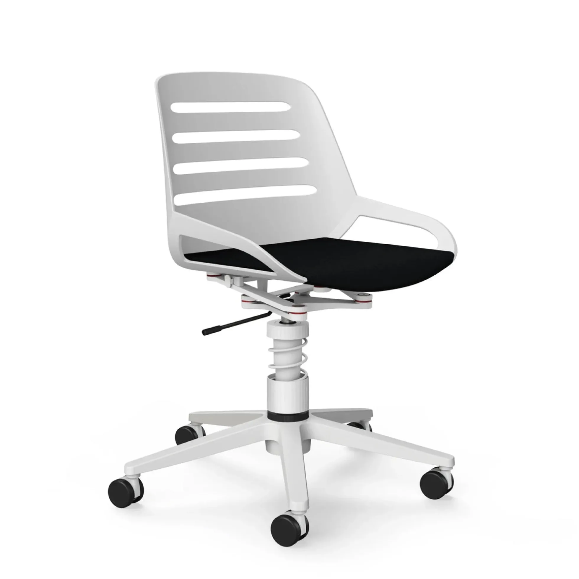AERIS NUMO TASK W | Sitzbezug Stoff Cura - Bürostuhl Weiß/Schwarz