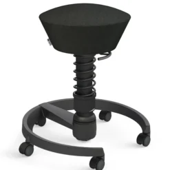 AERIS SWOPPER MIT ROLLEN - Swopper Standard Gestell Schwarz Schwarz meliert