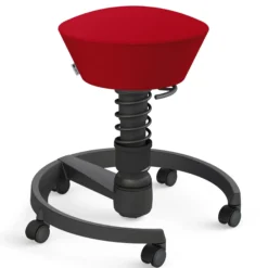 AERIS SWOPPER MIT ROLLEN - Swopper Low Gestell Schwarz Rot
