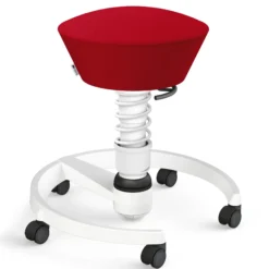 AERIS SWOPPER MIT ROLLEN - Swopper Low Gestell Weiß Rot