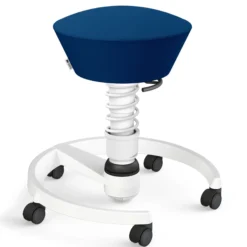 AERIS SWOPPER MIT ROLLEN - Swopper Low Gestell Weiß Blau