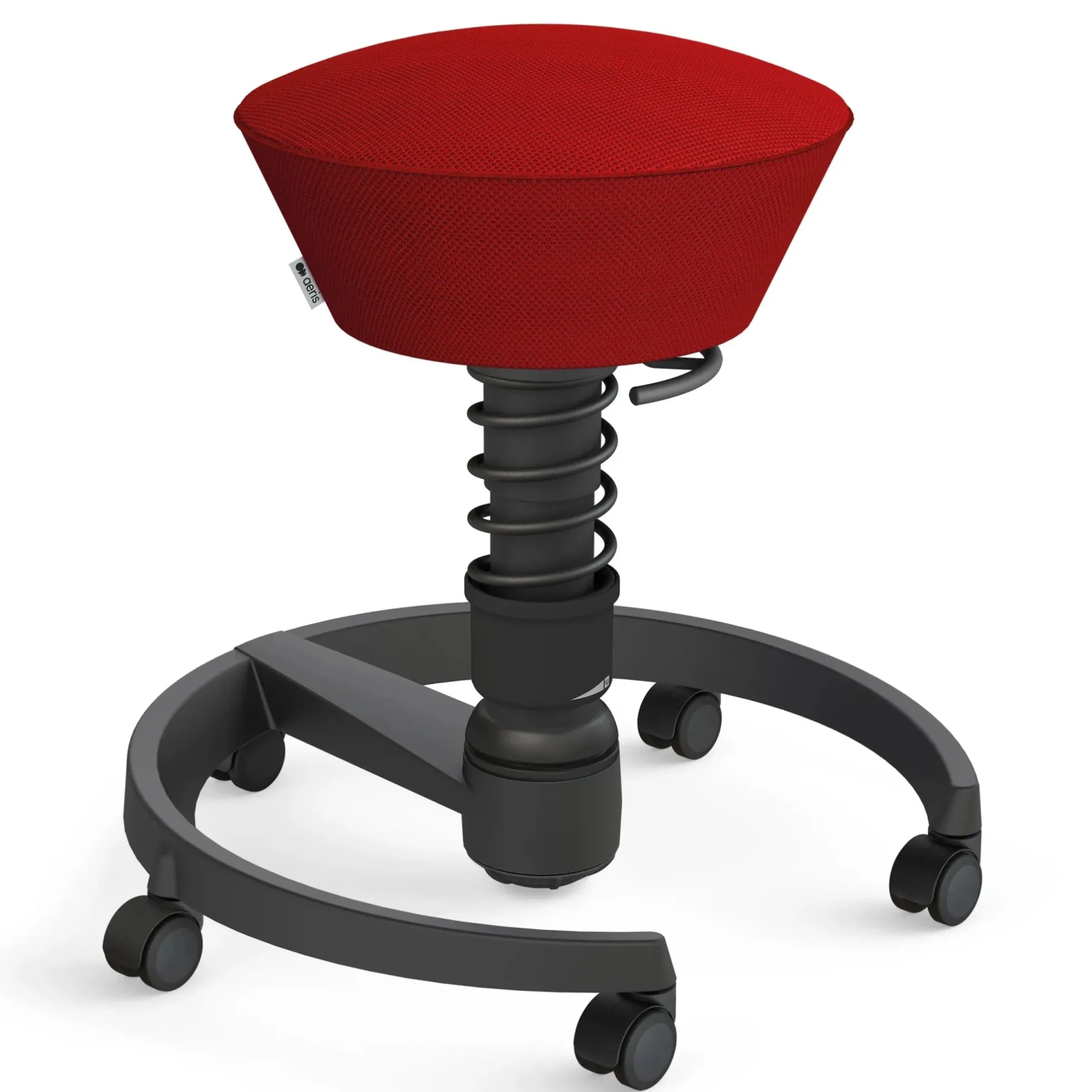 AERIS SWOPPER MIT ROLLEN - Swopper Low Gestell Schwarz Rot