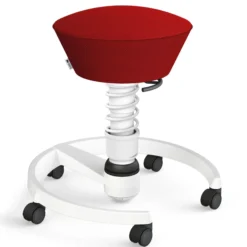 AERIS SWOPPER MIT ROLLEN - Swopper Low Gestell Weiß Rot