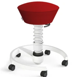 AERIS SWOPPER MIT ROLLEN - Swopper Standard Gestell Weiß Rot
