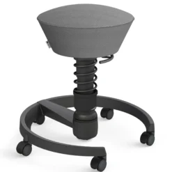 AERIS SWOPPER MIT ROLLEN - Swopper Low Gestell Schwarz Grau