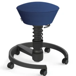 AERIS SWOPPER MIT ROLLEN - Swopper Low Gestell Schwarz Blau