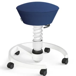 AERIS SWOPPER MIT ROLLEN - Swopper Low Gestell Weiß Blau
