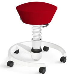 AERIS SWOPPER MIT ROLLEN - Swopper Low Gestell Weiß Rot