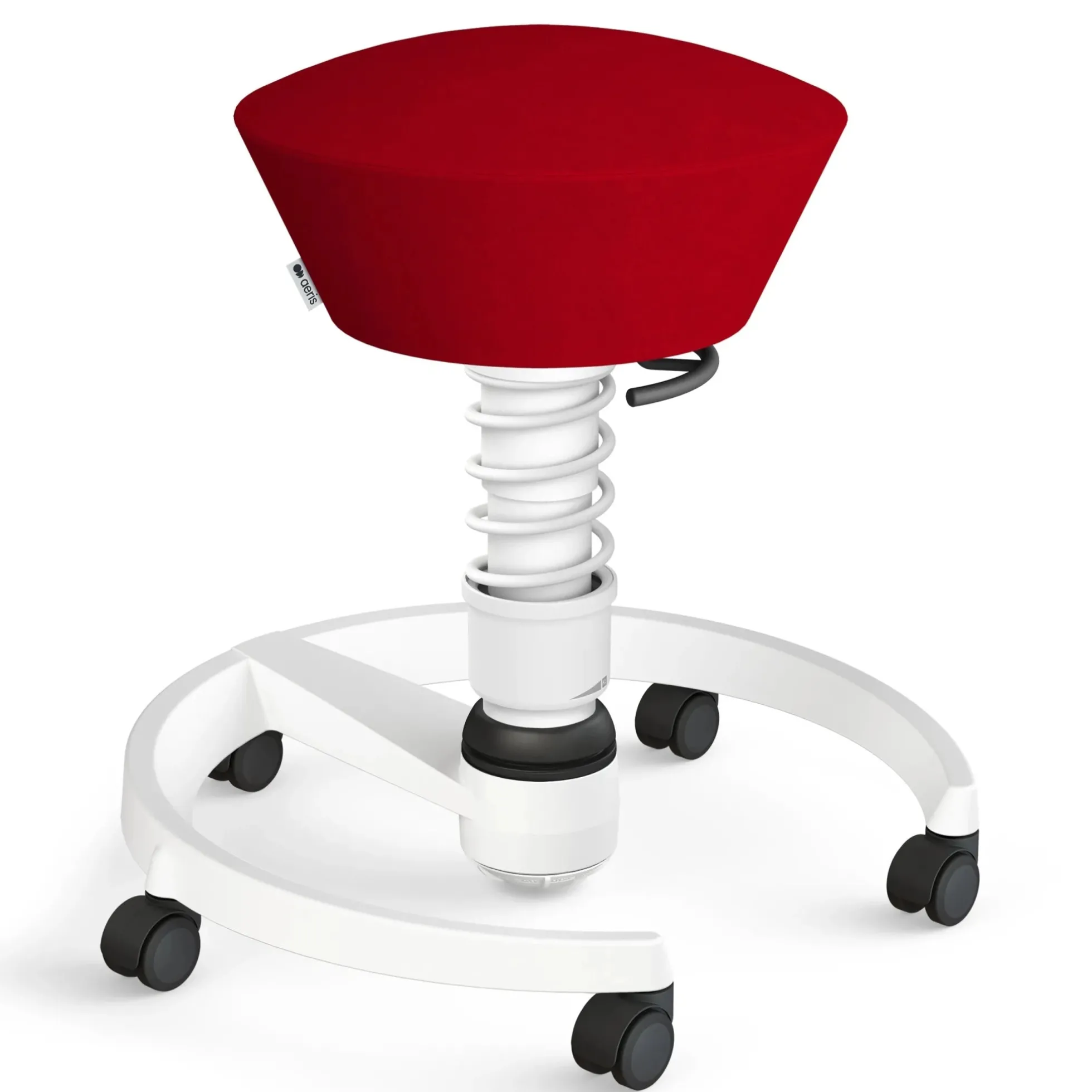 AERIS SWOPPER MIT ROLLEN - Swopper Low Gestell Weiß Rot