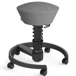 AERIS SWOPPER MIT ROLLEN - Swopper Low Gestell Schwarz Grau