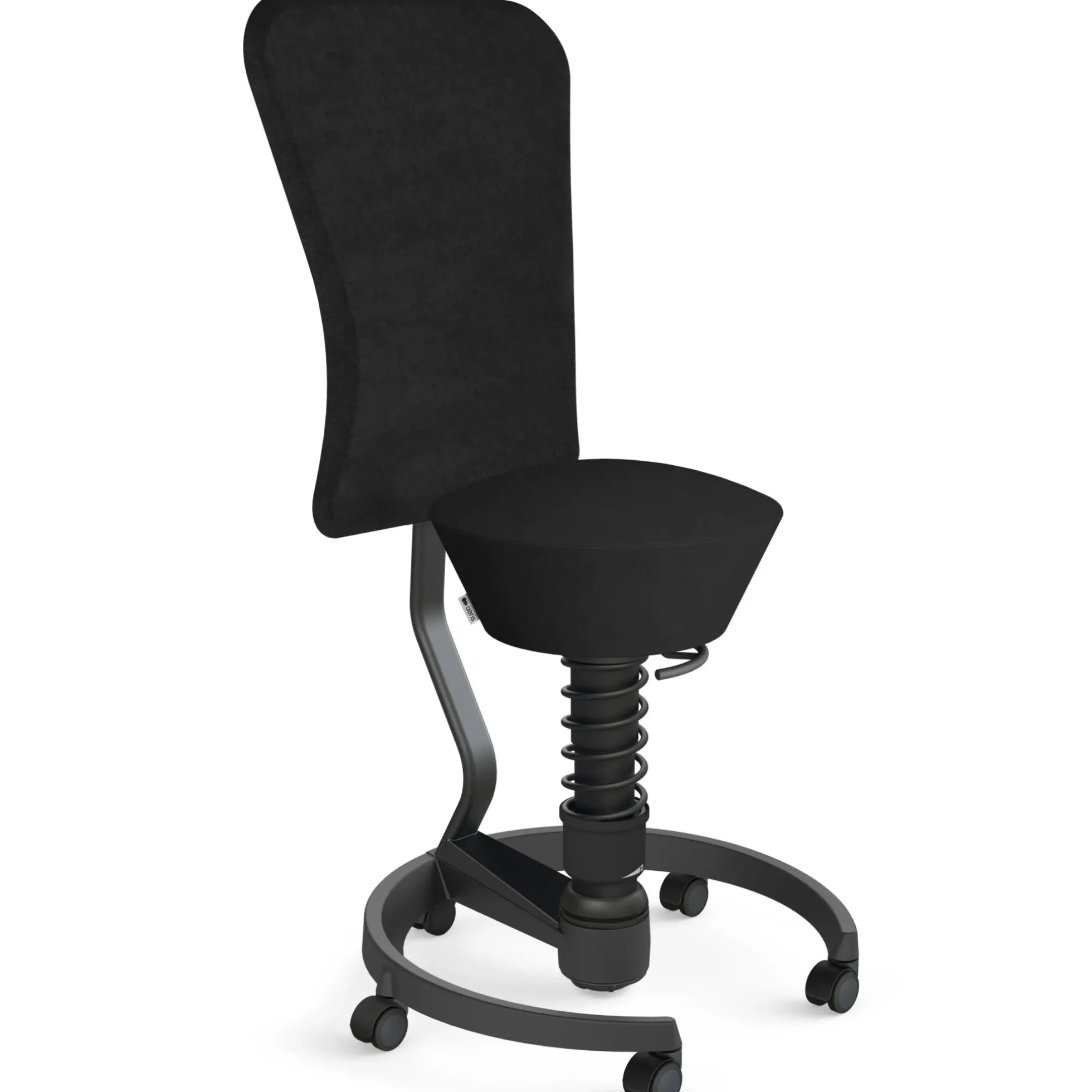 AERIS SWOPPER MIT ROLLEN UND LEHNE - Swopper Standard Mikrofaser Schwarz