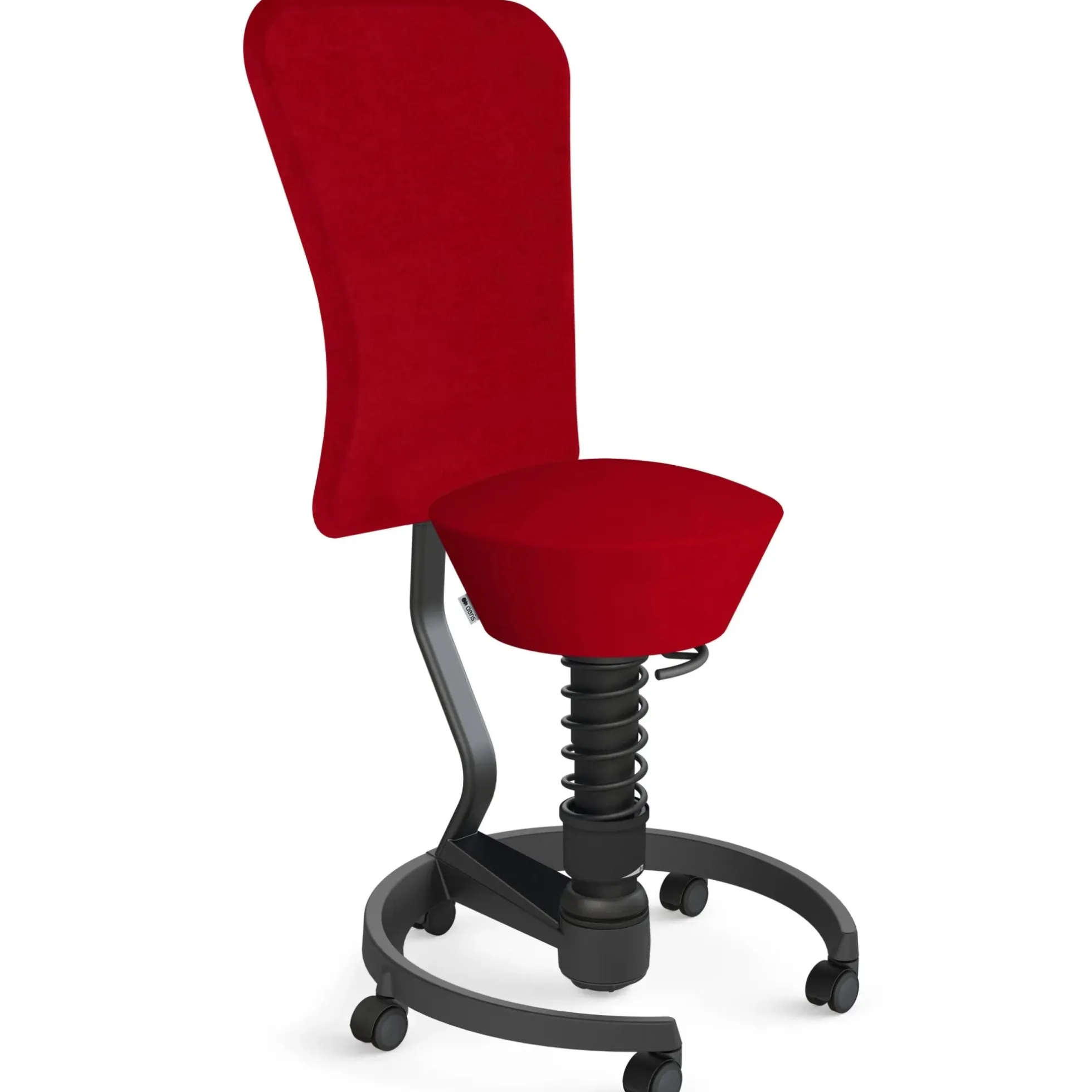 AERIS SWOPPER MIT ROLLEN UND LEHNE - Swopper Standard Mikrofaser Rot
