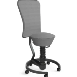 AERIS SWOPPER MIT ROLLEN UND LEHNE - Swopper Standard Mesh-Gewebe AIR Grau