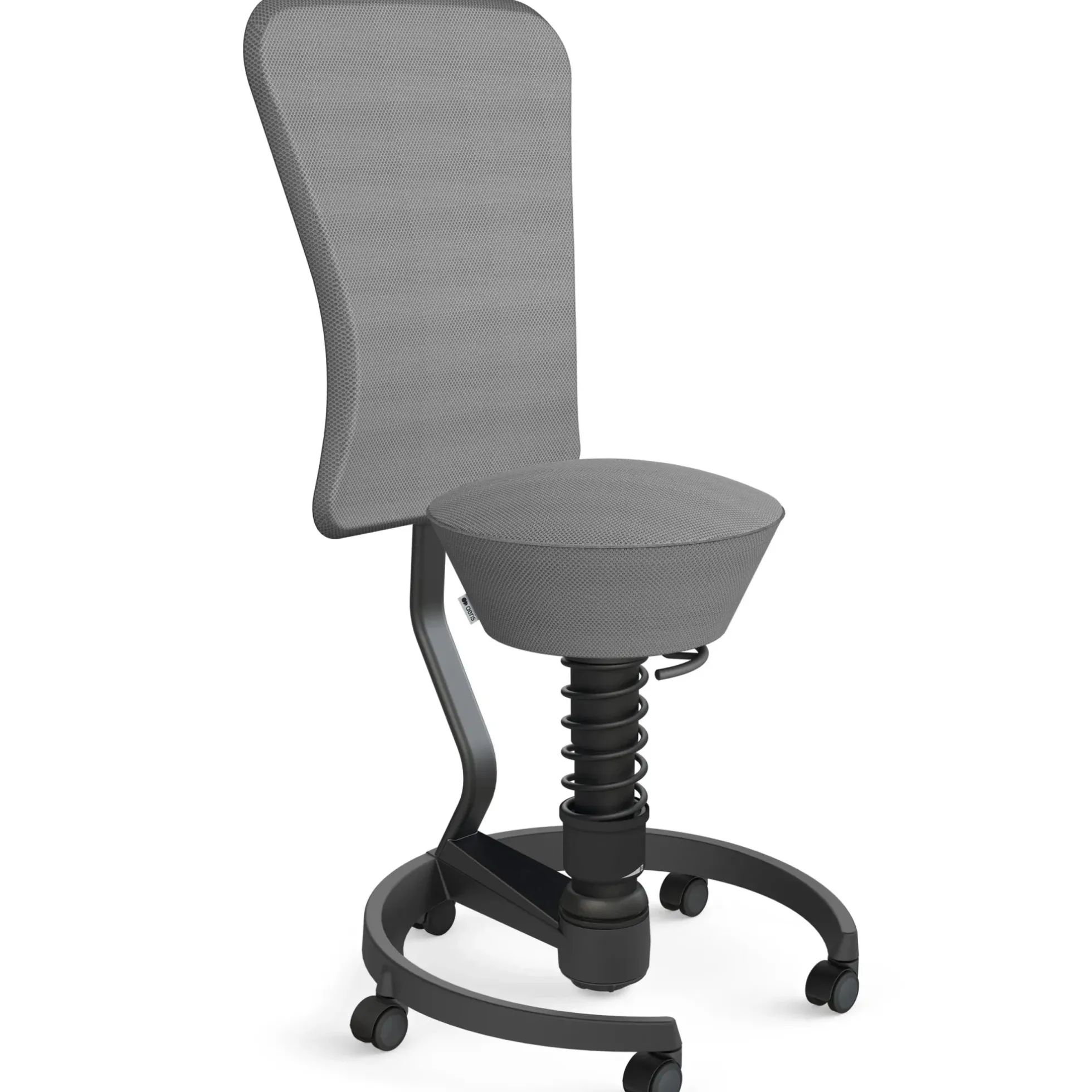 AERIS SWOPPER MIT ROLLEN UND LEHNE - Swopper Standard Mesh-Gewebe AIR Grau