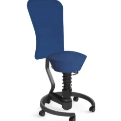 AERIS SWOPPER MIT ROLLEN UND LEHNE - Swopper Standard Mikrofaser Blau