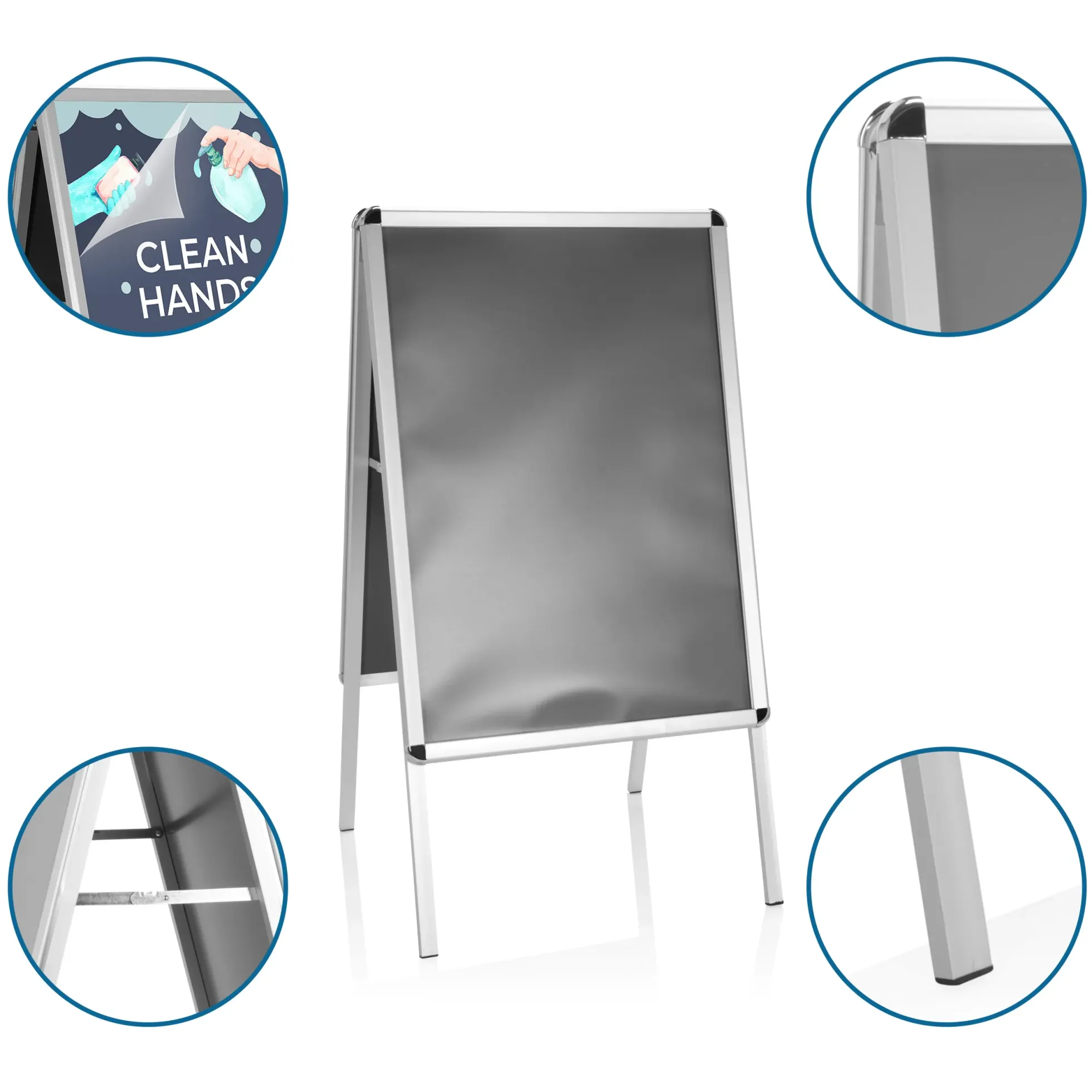 AGENDA II | Kundenstopper - Plakatständer Aluminium