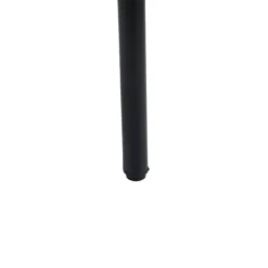 ALRANDA - Sitzhocker Schwarz/Walnuss