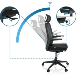 ARCEO B - Profi Bürostuhl Schwarz