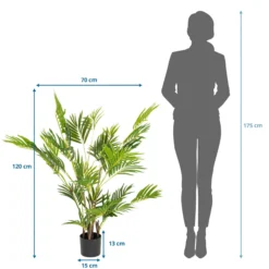 ARECA I - Kunstpflanze Grün