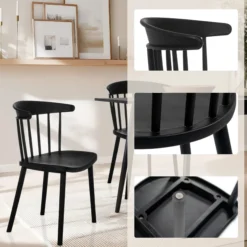 ARTIFO RIB - Esszimmerstuhl Schwarz