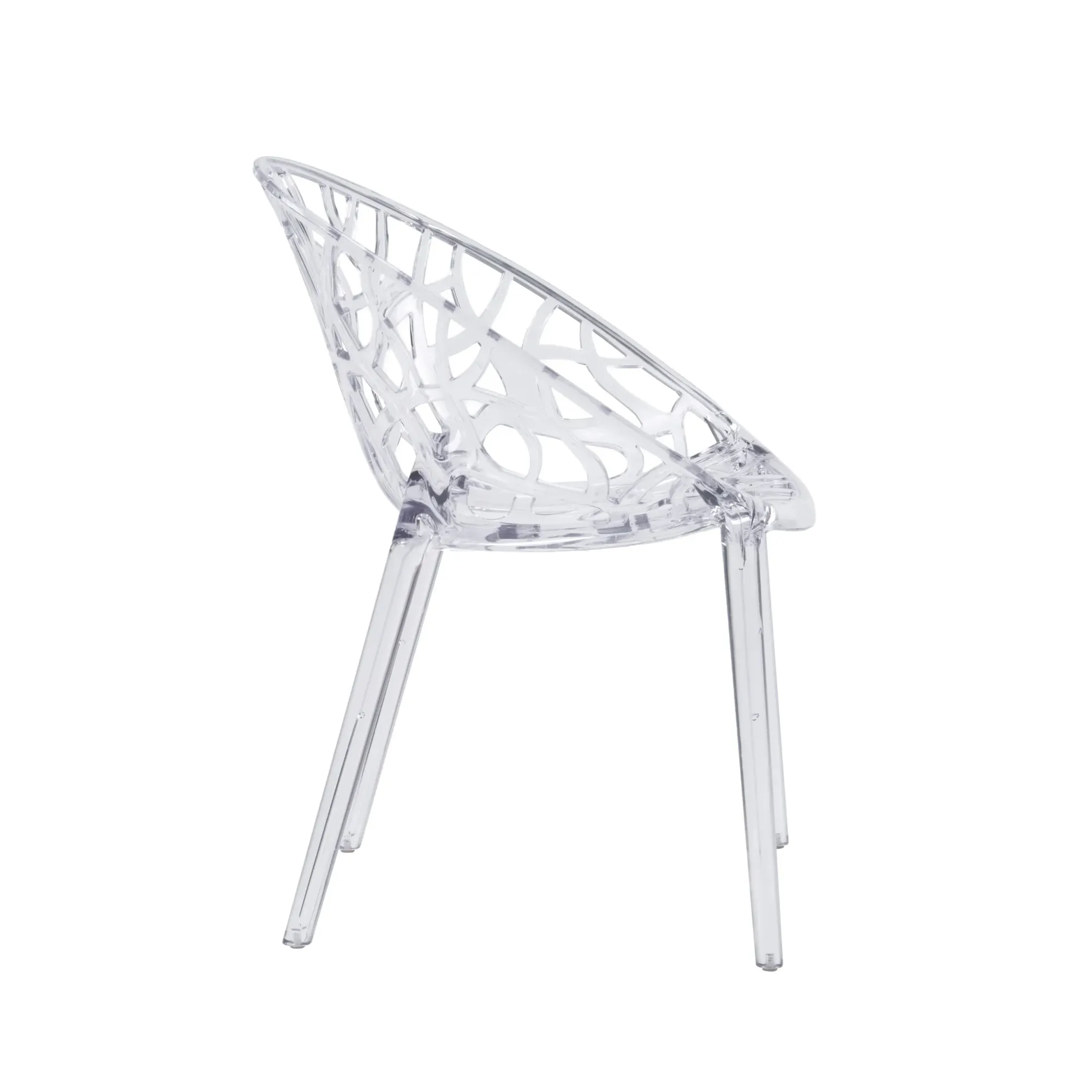 Artifo T | 4er Pack - Vierfußstuhl Transparent
