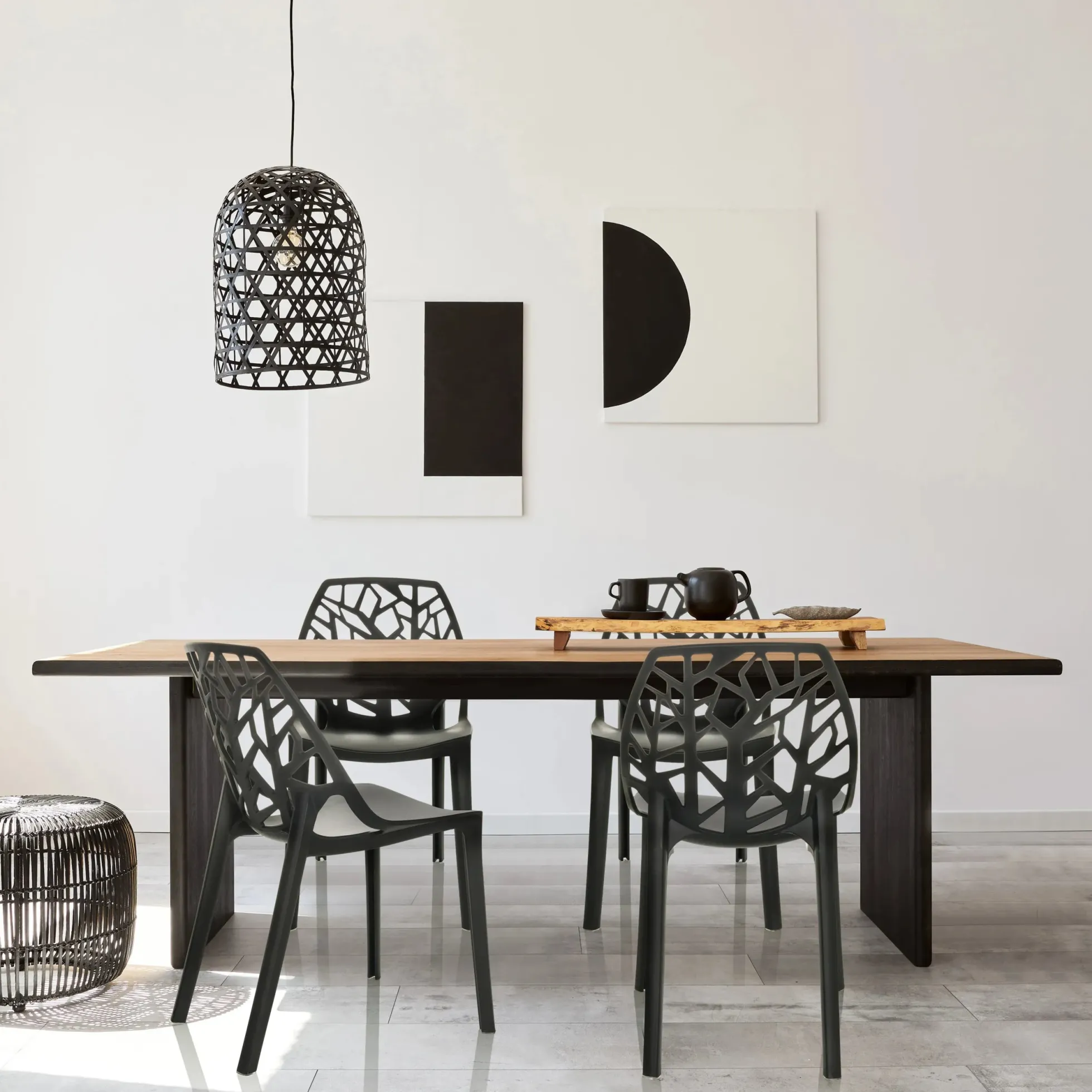 ARTIFO TRI - Outdoor Stuhl Schwarz