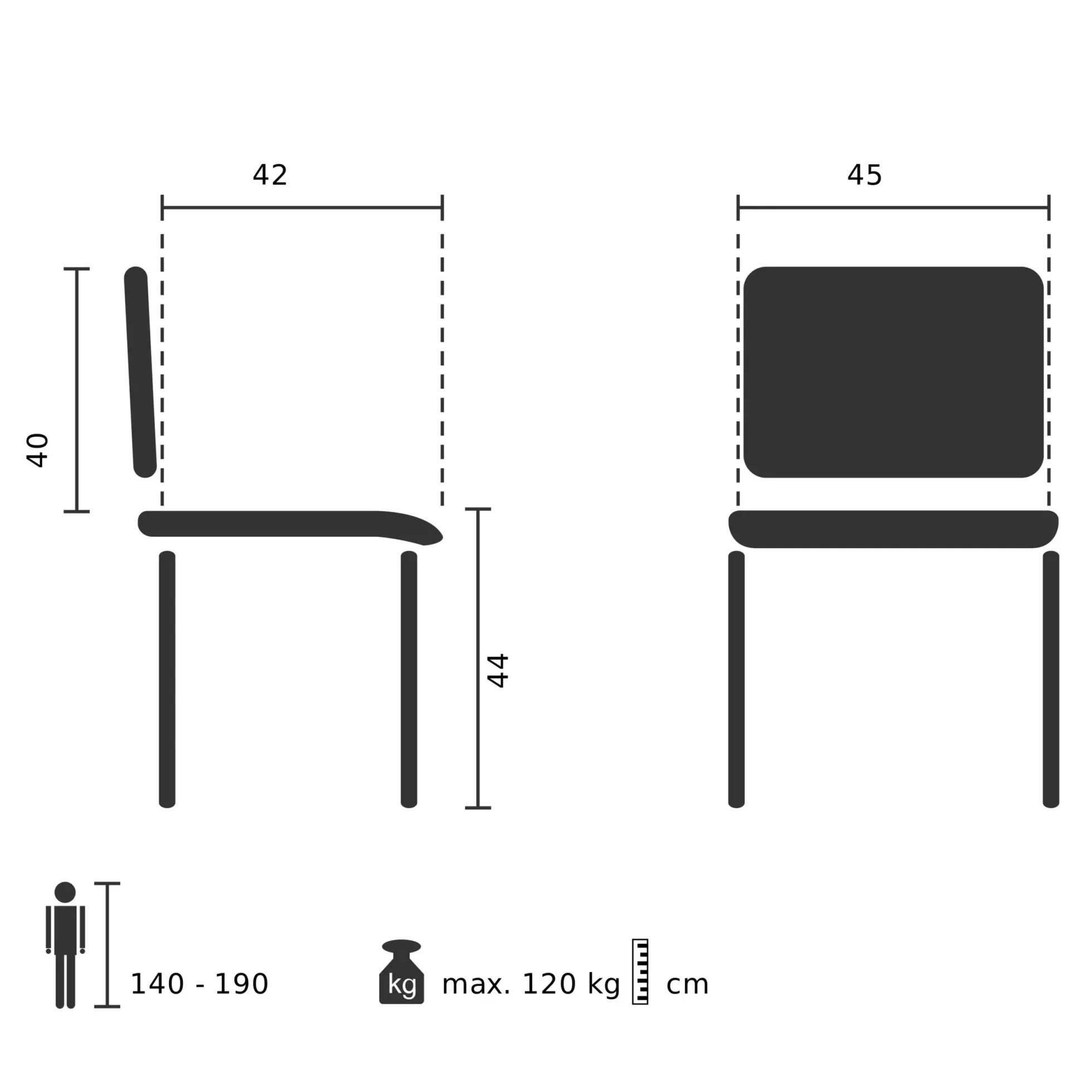 ARTIFO TRI - Outdoor Stuhl Weiß