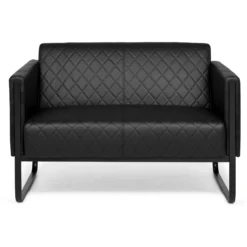 ARUBA BLACK | 2-Sitzer - Lounge Sofa Schwarz