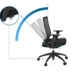 ASPEN - Profi Bürostuhl Schwarz