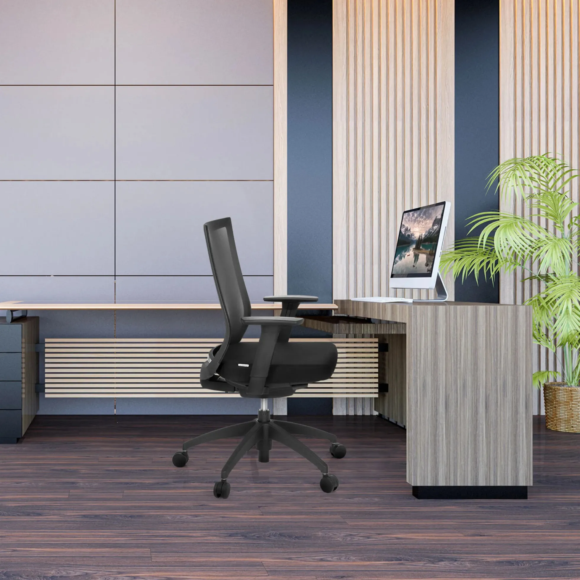 ASPEN - Profi Bürostuhl Schwarz