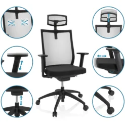 ASPEN PRO - Profi Bürostuhl Schwarz