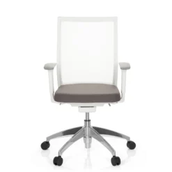 ASPEN WHITE - Profi Bürostuhl Grau/Weiß