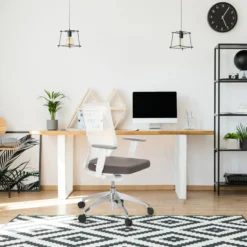 ASPEN WHITE - Profi Bürostuhl Grau/Weiß