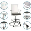 ASPEN WORK W - Counterstuhl Grau