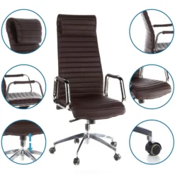 ASPERA 20 - Luxus Chefsessel Braun