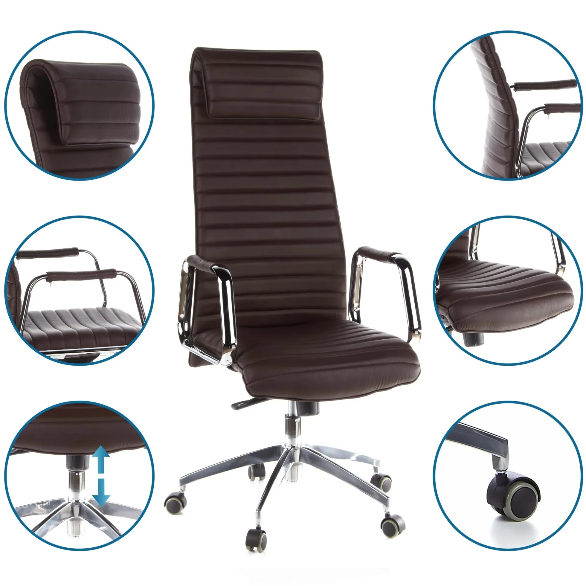ASPERA 20 - Luxus Chefsessel Braun