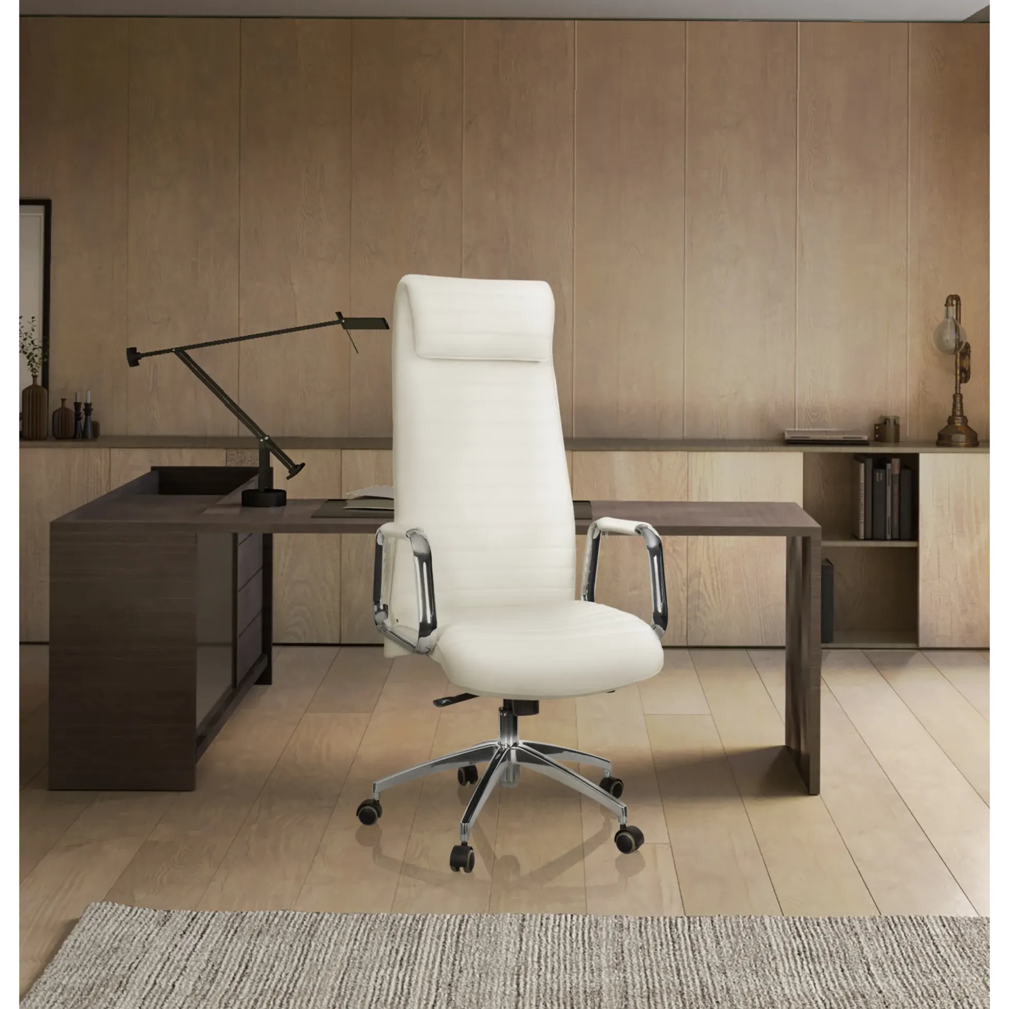 ASPERA 20 - Luxus Chefsessel Cremeweiß
