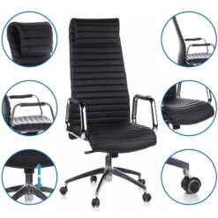 ASPERA 20 - Luxus Chefsessel Schwarz