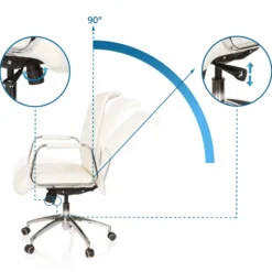 ASPERA 10 - Profi Chefsessel Cremeweiß