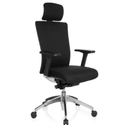 ASTRA LUX | Stoff - Profi Bürostuhl Schwarz