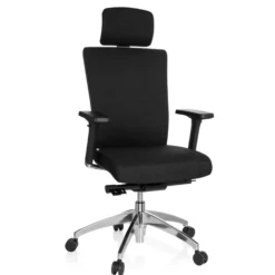 ASTRA LUX | Stoff - Profi Bürostuhl Schwarz