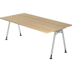 ATOS 2E S | Schreibtisch 200 x 100 höhenverstellbar Eiche