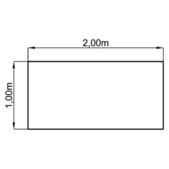 ATOS 2E S | Schreibtisch 200 x 100 höhenverstellbar Nussbaum