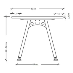 ATOS 16 S | Schreibtisch 160 x 80 höhenverstellbar Asteiche