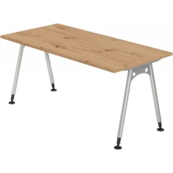 ATOS 16 S | Schreibtisch 160 x 80 höhenverstellbar Asteiche