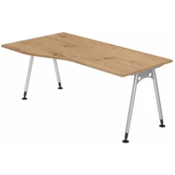 ATOS 18 S | Schreibtisch 180 x 100 höhenverstellbar Asteiche